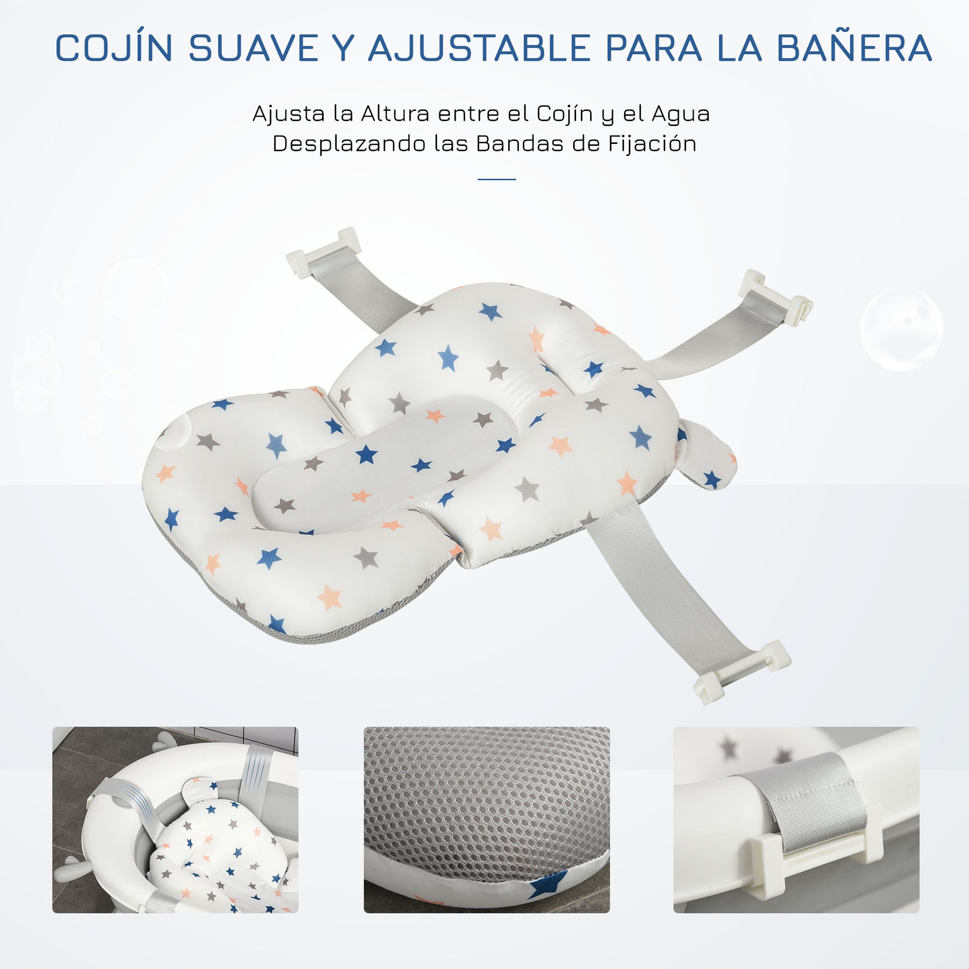 Homcom Bañera Plegable Para Bebé Bañera Bebé 0-3 Años 81_4