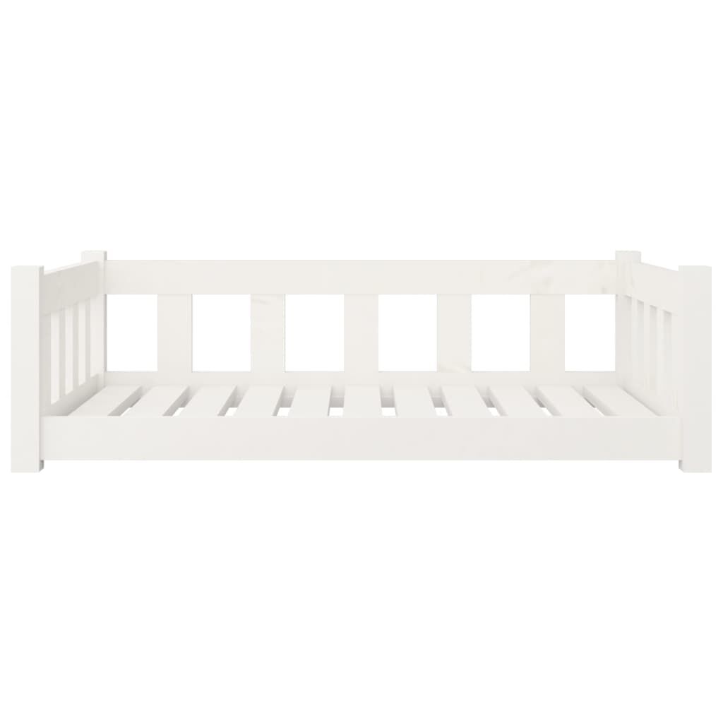 Vidaxl Cama Para Perros Madera Maciza De Pino Blanco 95,5x65,5x28 Cm_3