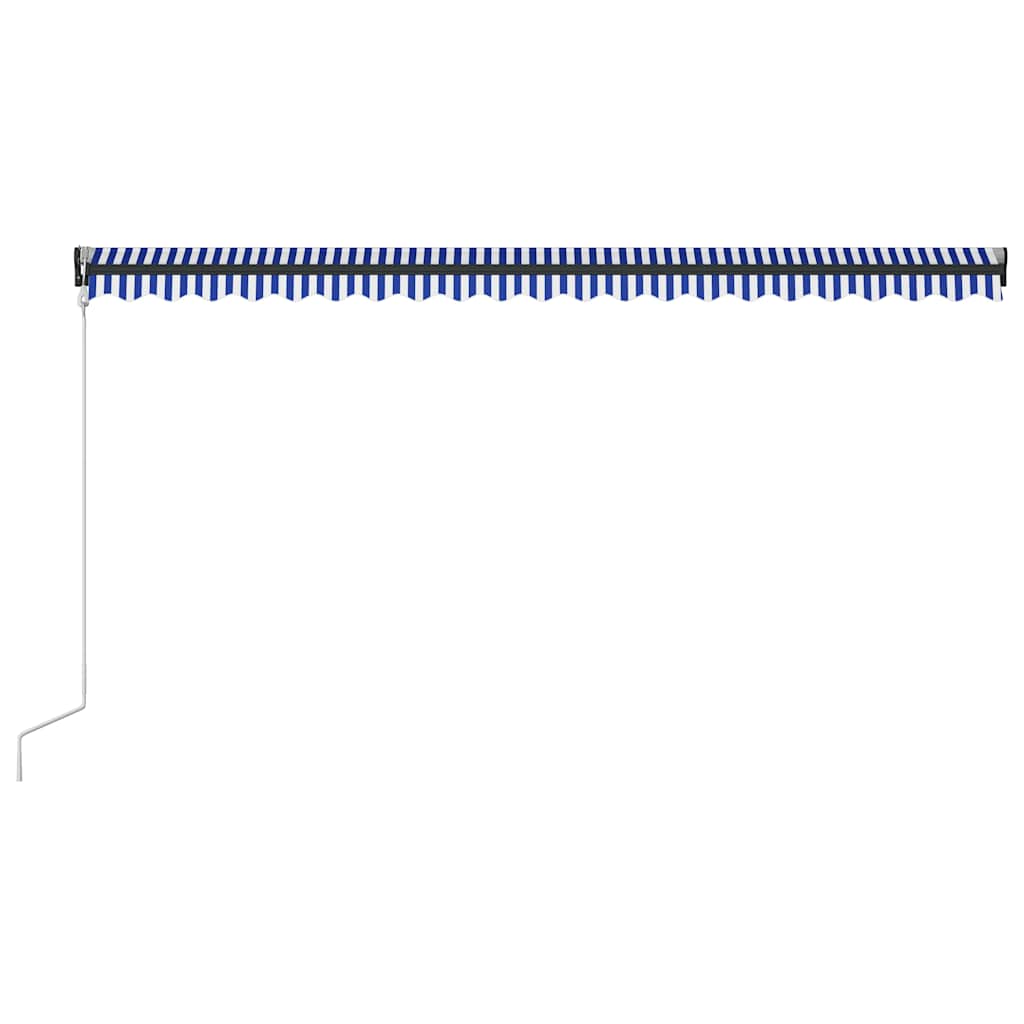 Toldo Con Led Y Sensor De Viento Azul Y Blanco 500x300 Cm_4