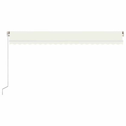 Toldo Retráctil Manual Con Luz Led Crema 500x300 Cm_2