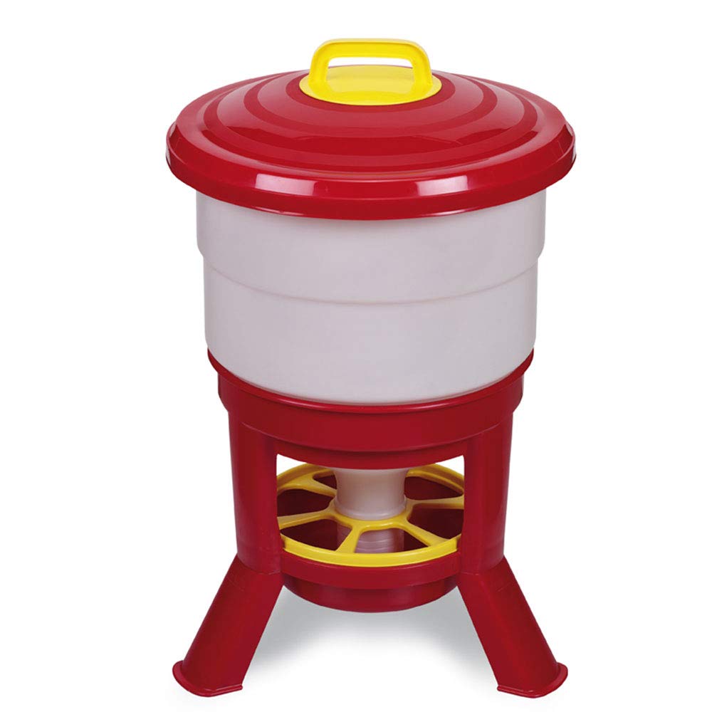 Tolva Gallinas Silo Premium 40 L - Comedero Grande Con Patas Para Aves De Corral - Tolva De Gran Capacidad Para Gallinas_0