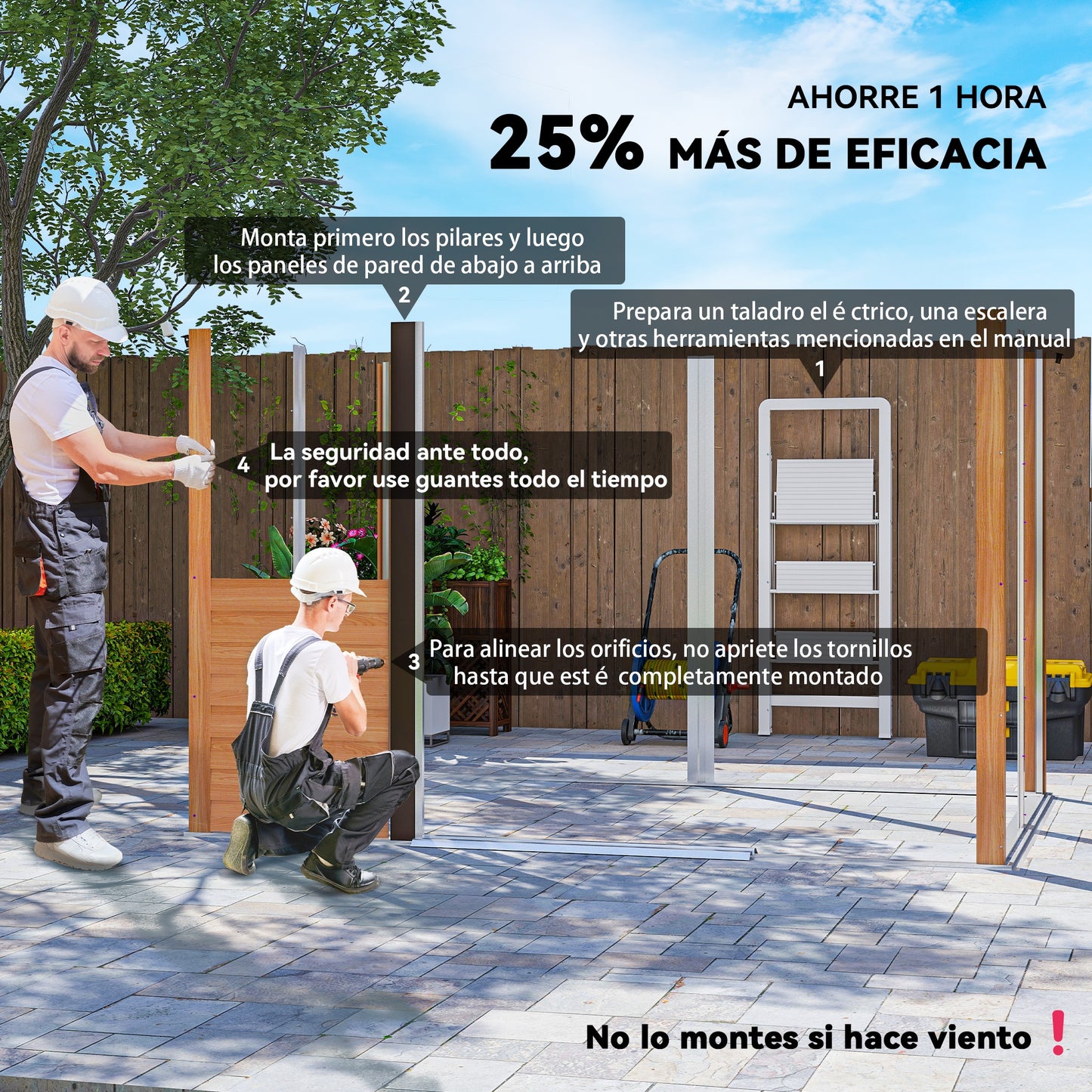 Outsunny Caseta De Jardín Exterior 4_3