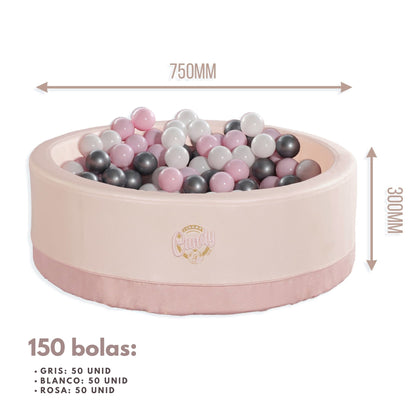 Piscina De Bolas Polipiel Candy Rosa_1