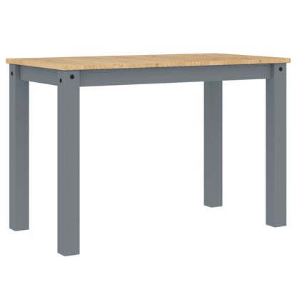 Mesa De Comedor Panama Madera Maciza De Pino Gris 117x60x75 Cm_0