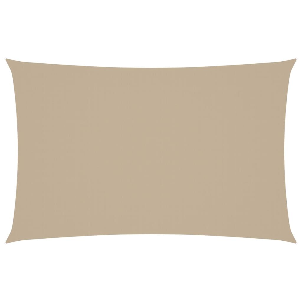 Vidaxl Toldo De Vela Rectangular Tela Oxford Beige 4x7 M_0