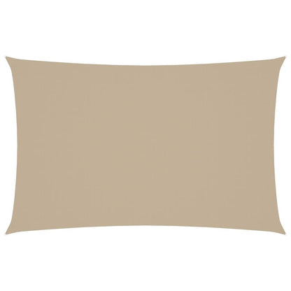Vidaxl Toldo De Vela Rectangular Tela Oxford Beige 4x7 M_0