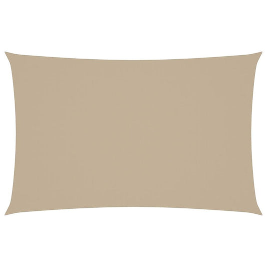 Vidaxl Toldo De Vela Rectangular Tela Oxford Beige 4x7 M_0