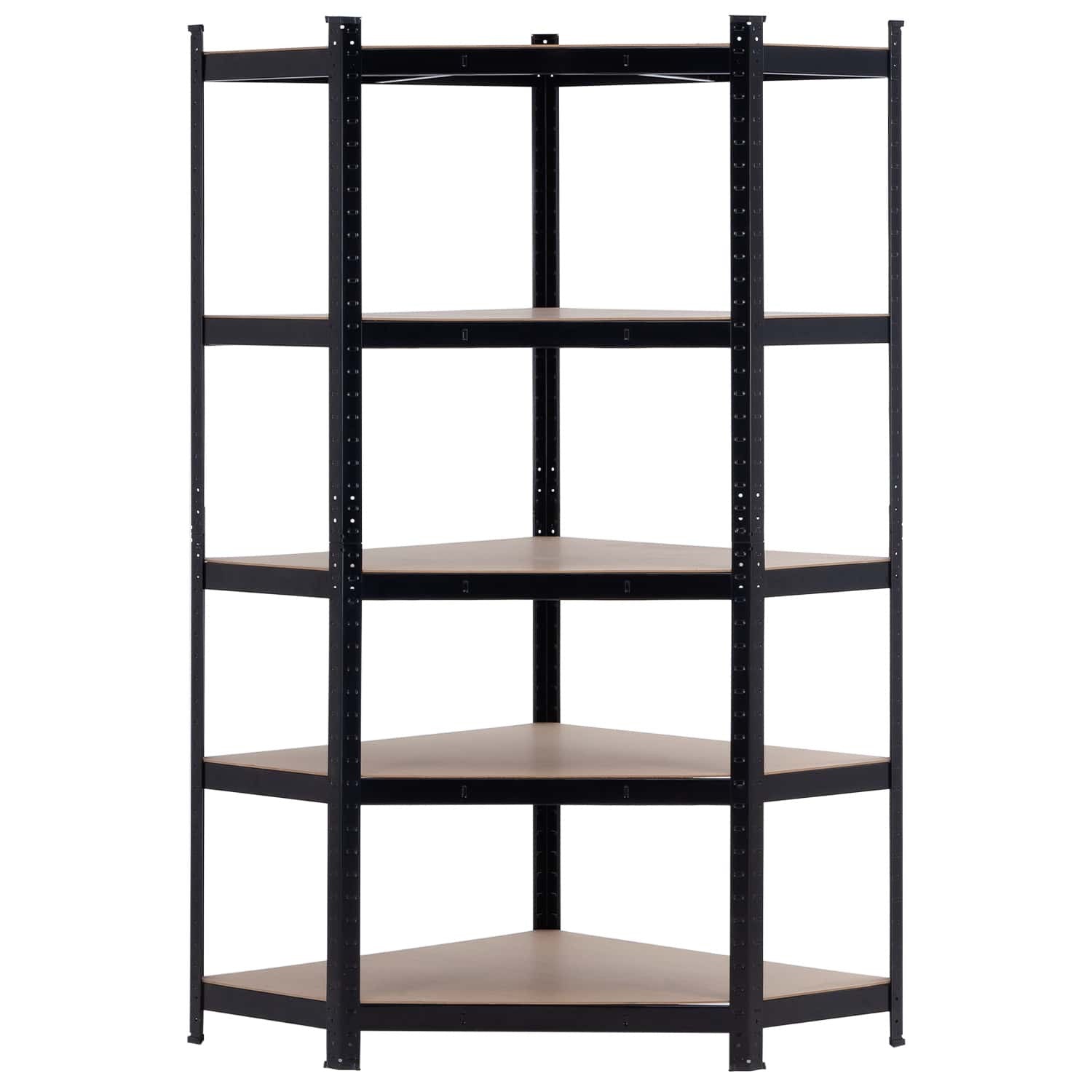 Estantería Esquinera Modular 5 Baldas Ajustables 180x80x40x56cm 875kg O91_1
