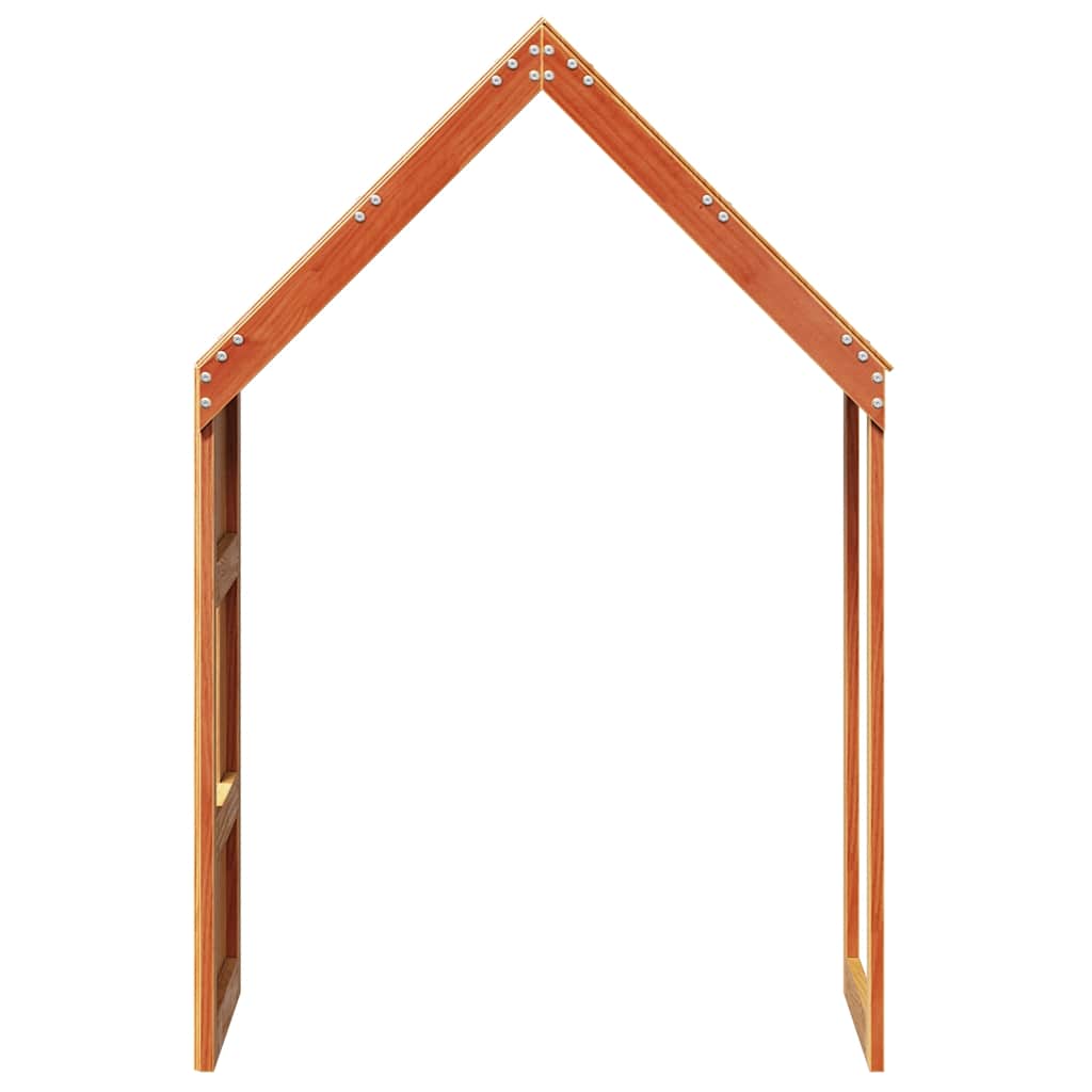 Techo De Cama Infantil Madera Maciza Pino Marrón 60x99x139,5 Cm_4