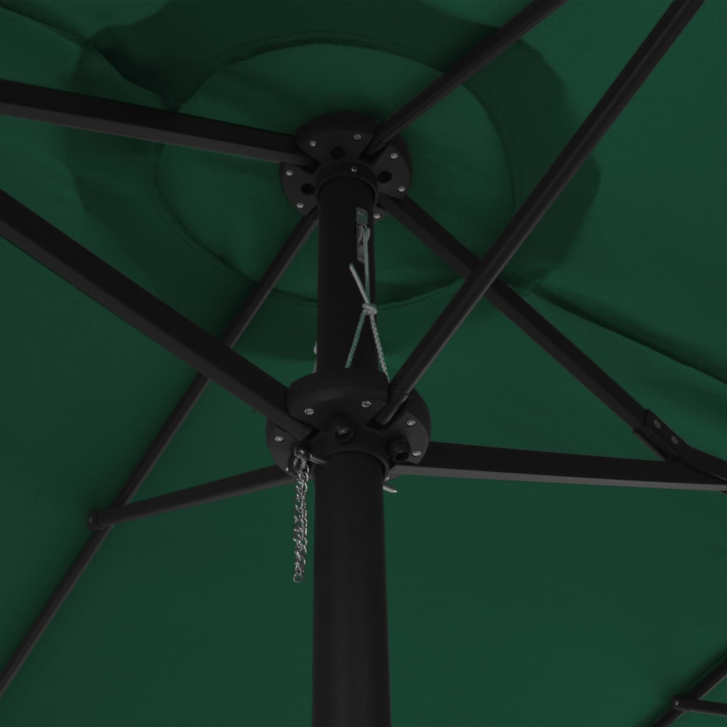 Sombrilla De Jardín Con Palo De Aluminio Verde 460x270 Cm_4