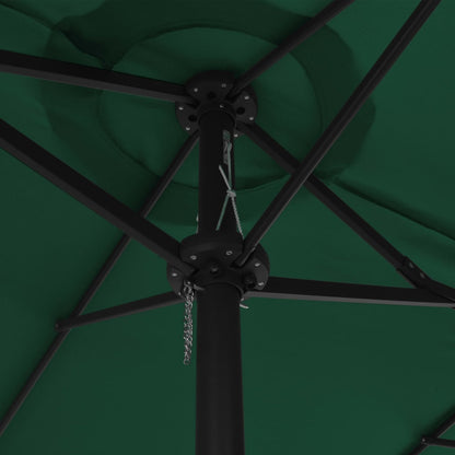 Sombrilla De Jardín Con Palo De Aluminio Verde 460x270 Cm_4