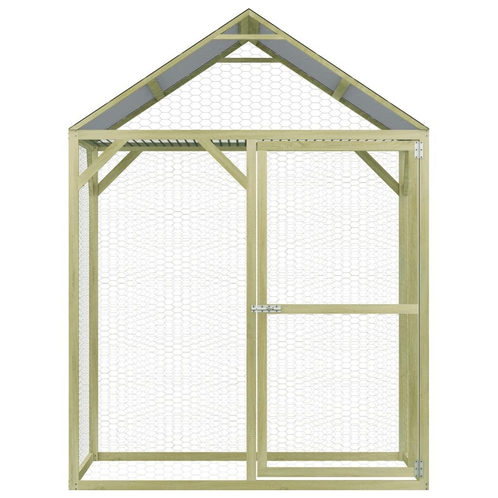 Vidaxl Gallinero De Madera De Pino Impregnada 1,5x1,5x2 M_1