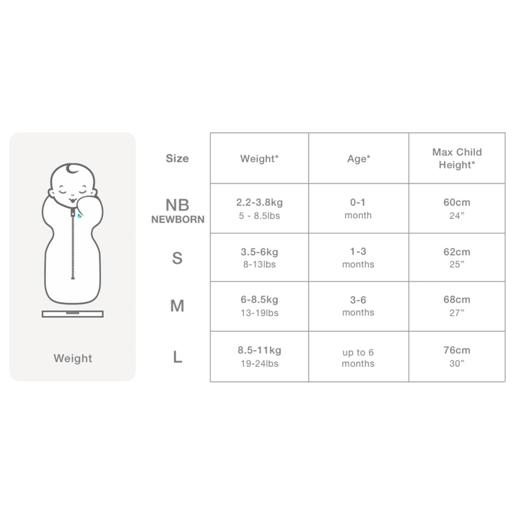 Love To Dream Saco De Bebé Swaddle Up Lite Stage 1 Elefante Blanco S_2