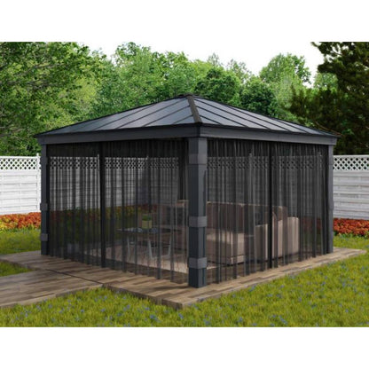 Set mosquiteras para gazebo cenador Dallas 422x422 Canopia