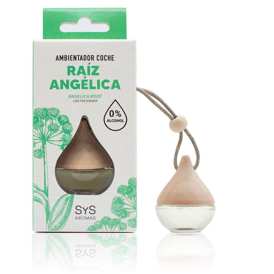 Ambientador Coche SYS Drop Brotes Verdes 6 ml | Aroma Fresco Verde | Frescor Duradero | Formato Colgante_0
