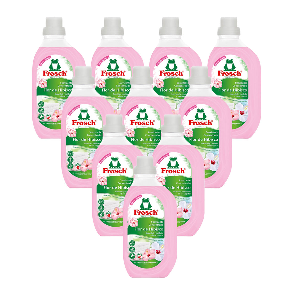Pack 10x Suavizante Hibisco Frosch 900 ml.