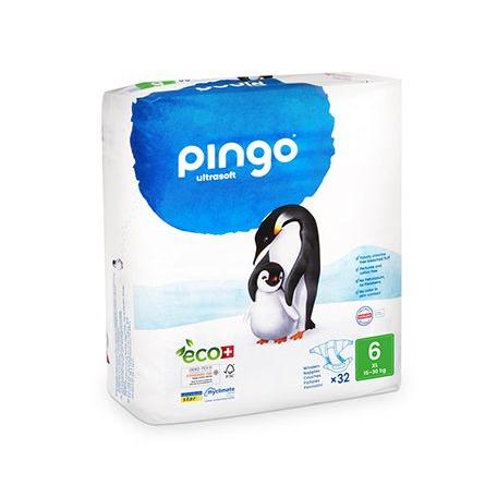 Pañales T6 XL (15-30kg) Pingo 32 Uds