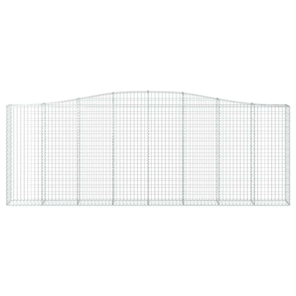 Cestas De Gaviones 3 Uds Forma De Arco Hierro 400x30x140/160 Cm_3