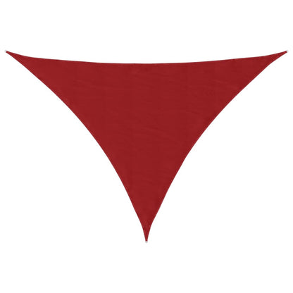 Toldo De Vela Triangular Tela Oxford Rojo 4x4x5,8 M_0