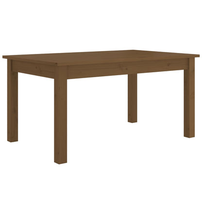 Mesa De Centro Madera Maciza De Pino Marrón Miel 80x50x40 Cm_0