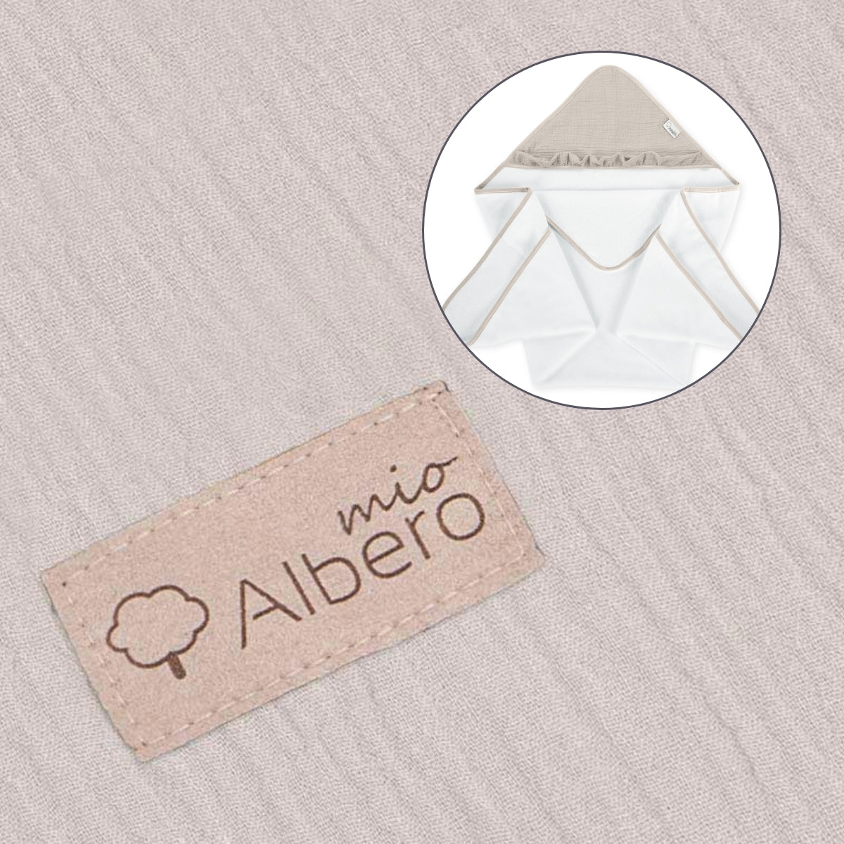 Maxicapa De Baño Para Bebés Cotton Color Beige