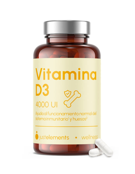Vitamina D3 4000 Ui Just Elements Wellness 90 Cápsulas_0