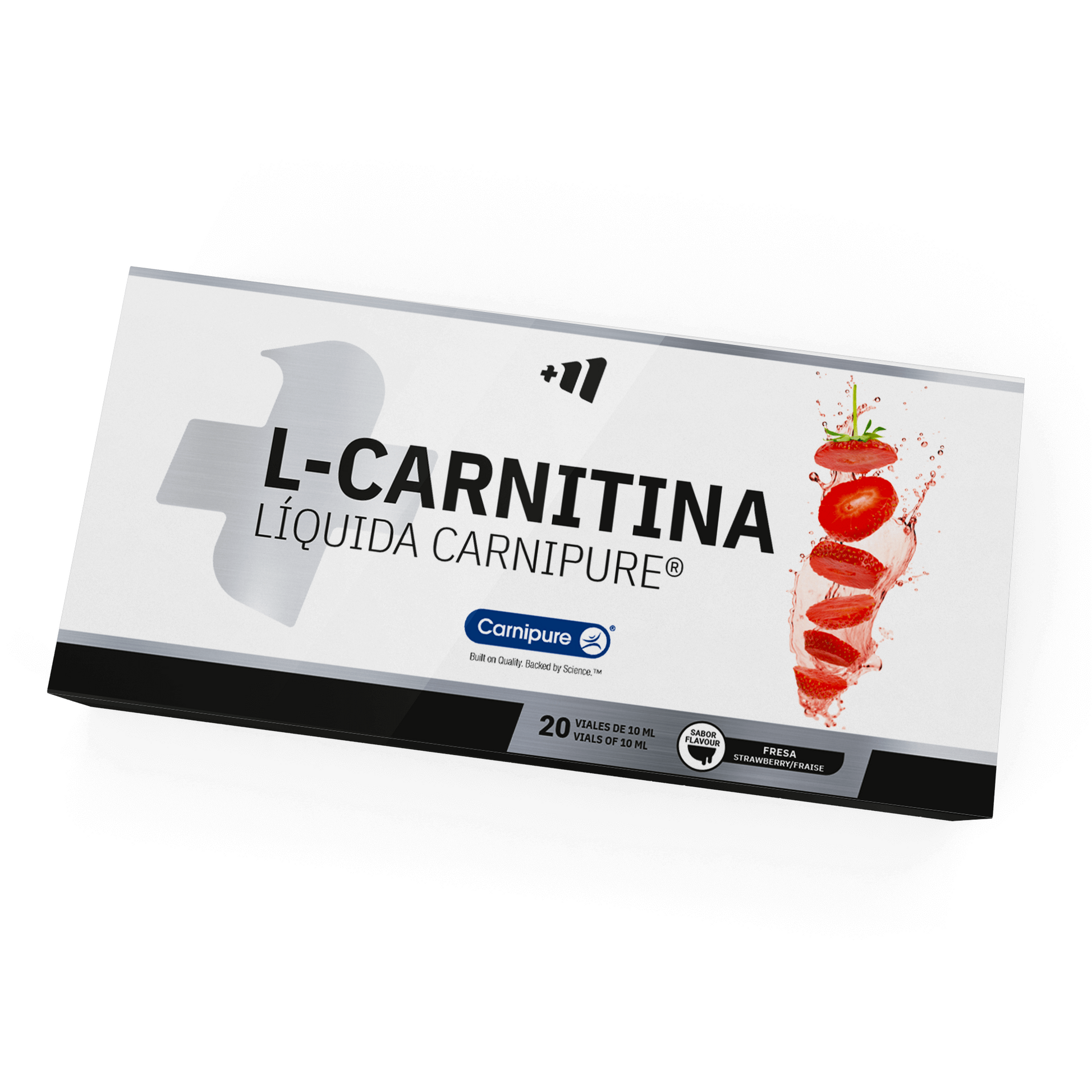 L-carnitina Líquida Carnipure® - 20 Viales - Fresa - Ayuda A Adelgazar - Masmusculo_0