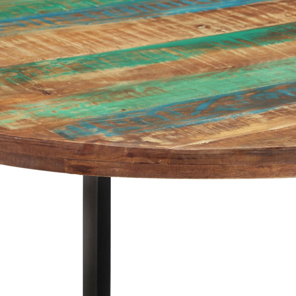 Mesa De Comedor Madera Maciza Reciclada 110x75 Cm_1