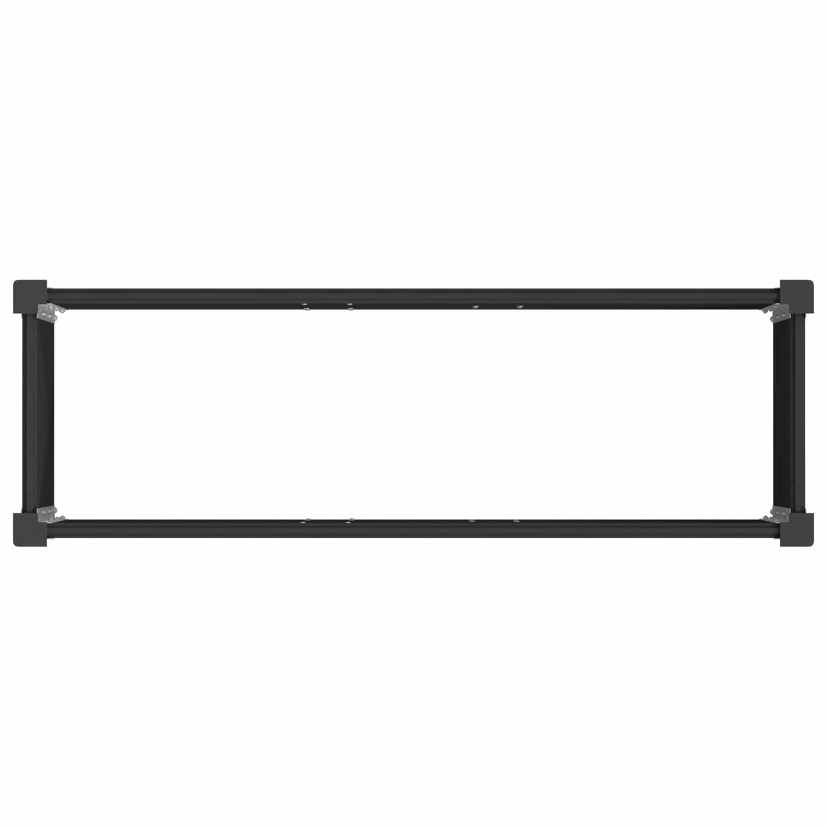 Arriate Elevado Negro 100 X 30 X 36 Cm Wpc Y Aluminio_4