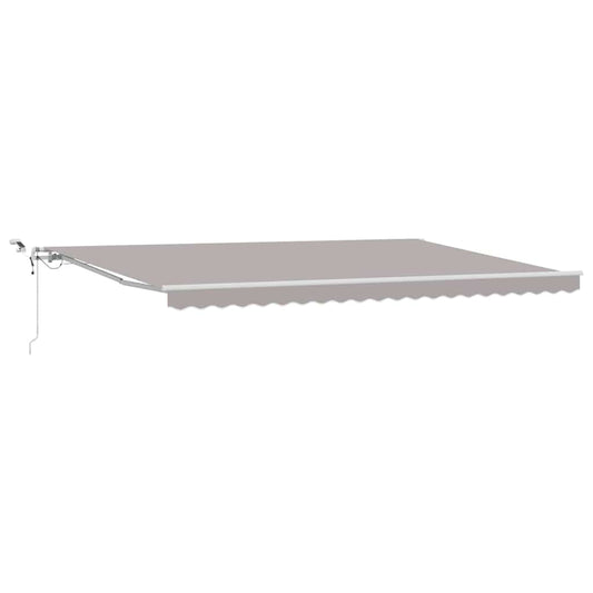 Toldo Retráctil Gris Claro 500 X 350 Cm Poliéster_0