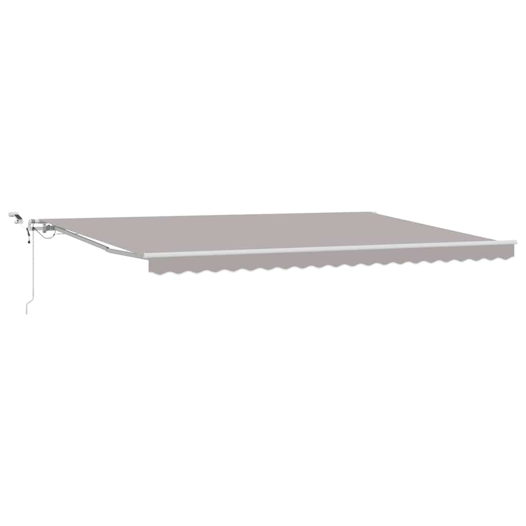 Toldo Retráctil Gris Claro 500 X 300 Cm Poliéster_0