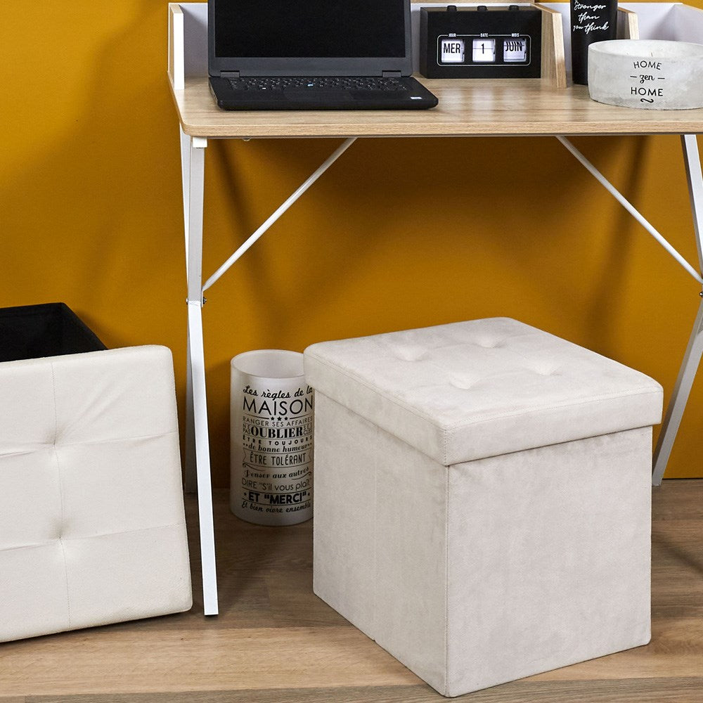 Caja-puf Plegable Beige_3