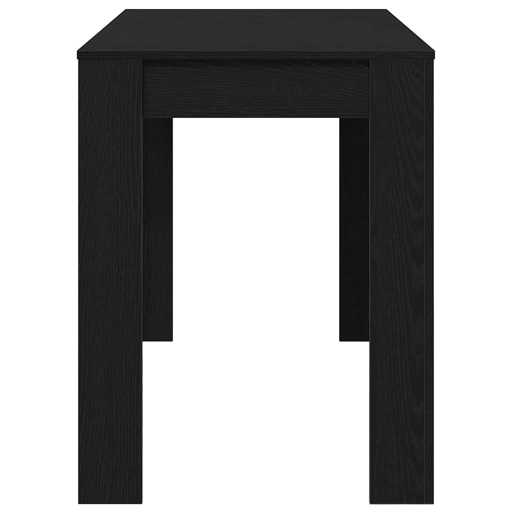 Mesa De Comedor De Madera Ingeniería Roble Negro 120x60x76 Cm_4