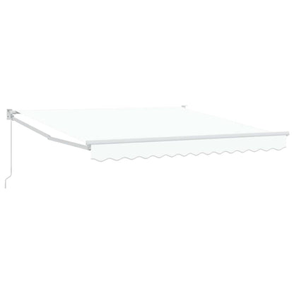 Toldo Retráctil Blanco 350 X 250 Cm 100% Poliéster Y Aluminio_0