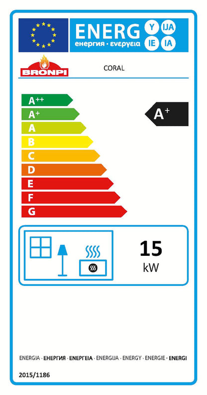 BRICOSOL ESTUFA DE PELLET BRONPI MODELO CORAL 15 KW CANALIZABLE COLOR PLATA_2
