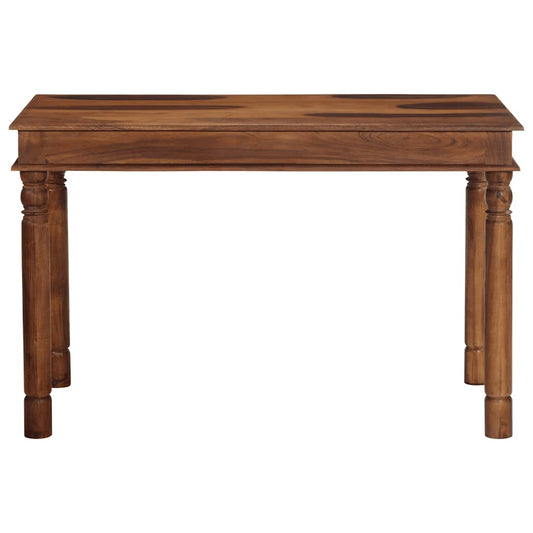 Mesa De Comedor Madera Maciza De Acacia 120x60x77 Cm_0