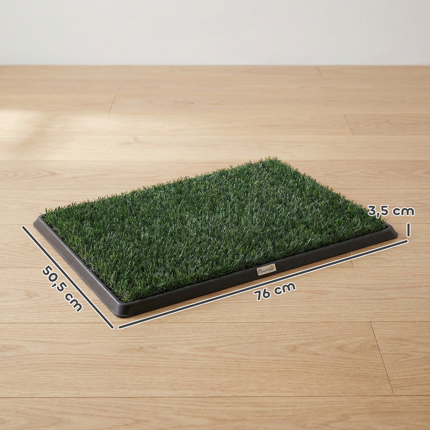 Pawhut Inodoro Para Perros Con Césped Artificial Bandeja Y Drenaje 76x50,5 Cm_2