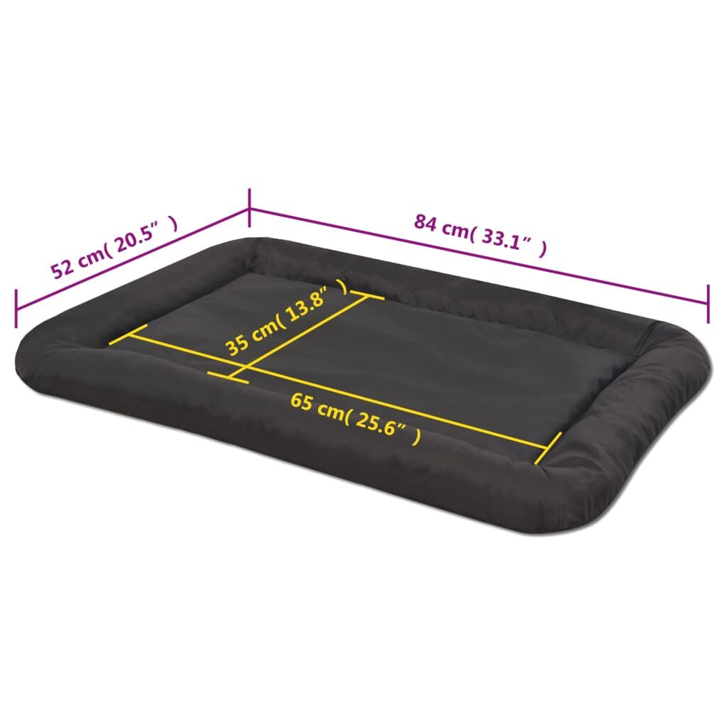 Vidaxl Colchón Para Perro Tamaño Xl Negro_2