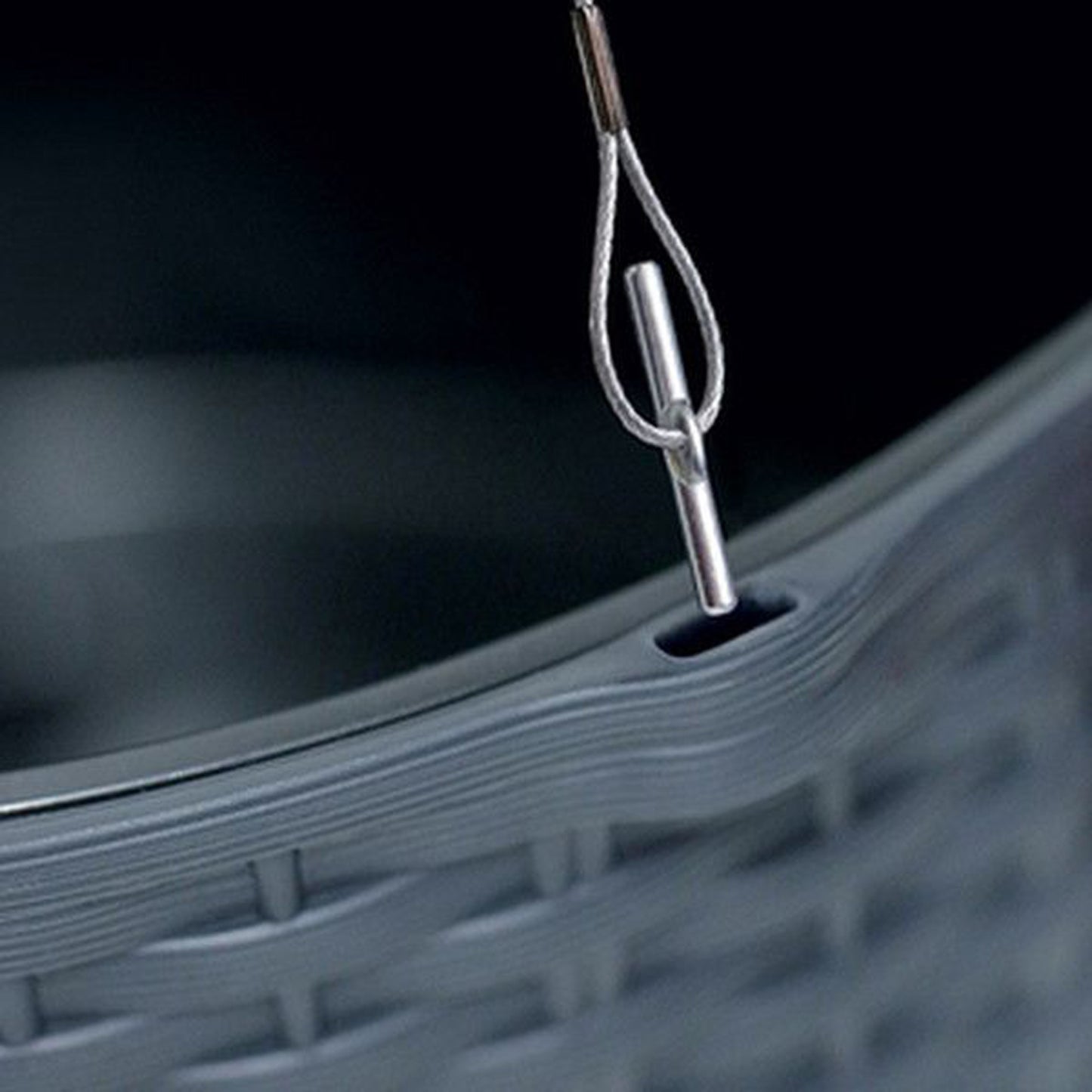 Maceta Redonda Con Gancho 8,9 Litros Rato W En Color Ocre Oscuro Con Cubilete Para Plantar 25,6 X 25,6 X 21,9 Cm_2