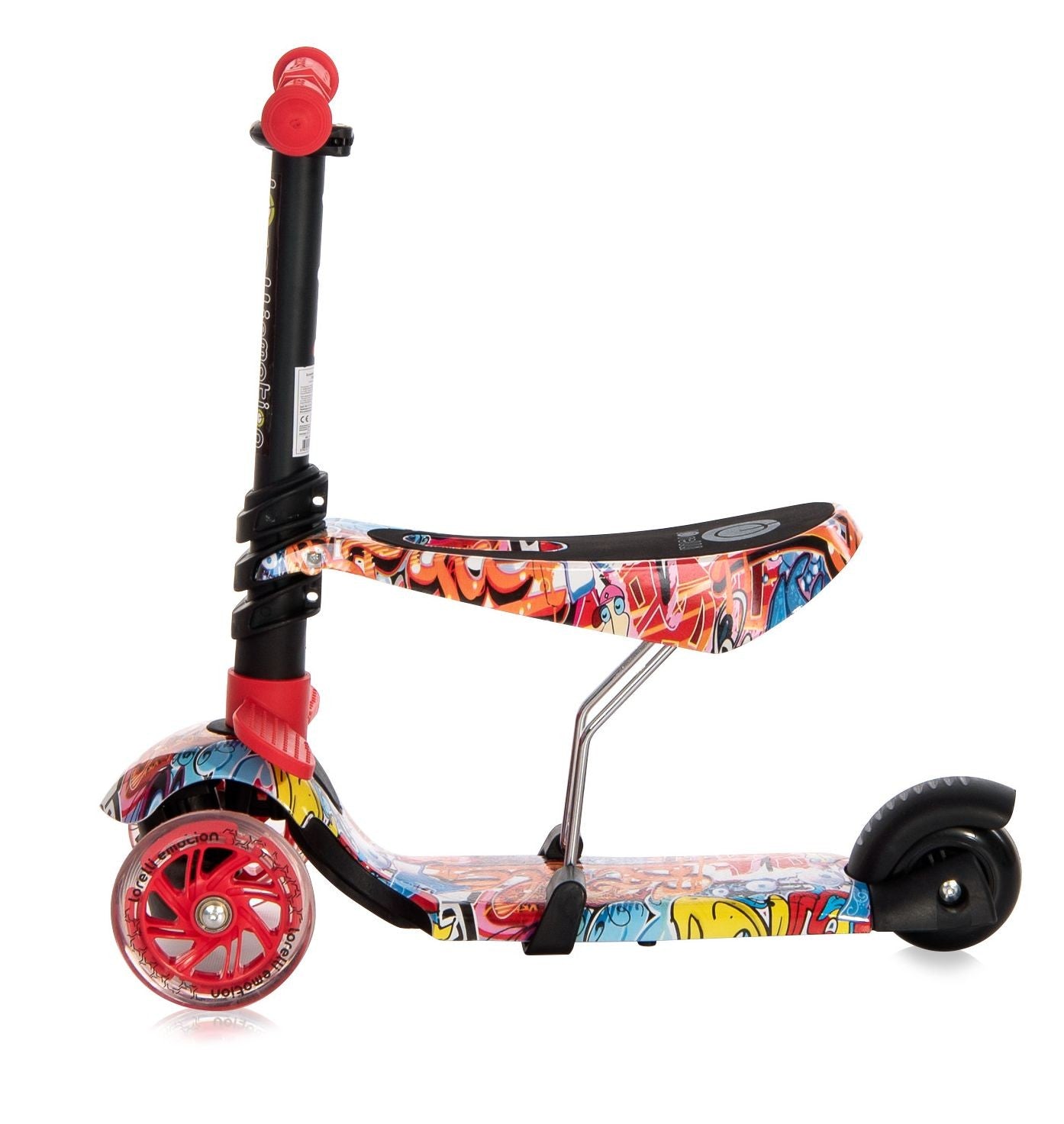 Patinete Infantil Con Asiento Y Respaldo Smart Plus Graffiti_3