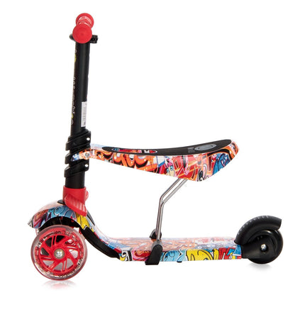 Patinete Infantil Con Asiento Y Respaldo Smart Plus Graffiti_3