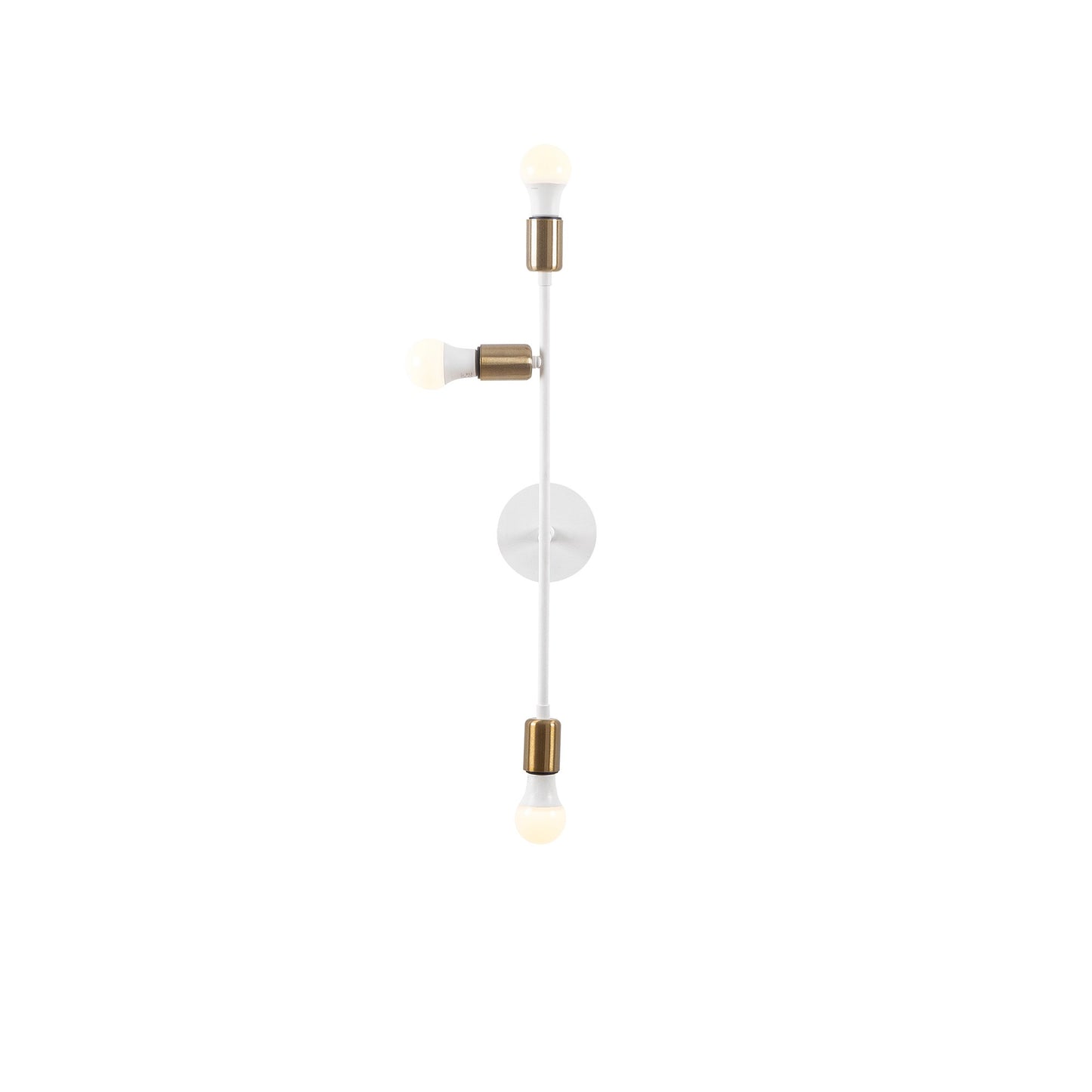 Aplique De Pared Extensión Izquierda, Metal , Blanco, 15x15x65, Casquillo 3 X E 27 Max 40 W_0