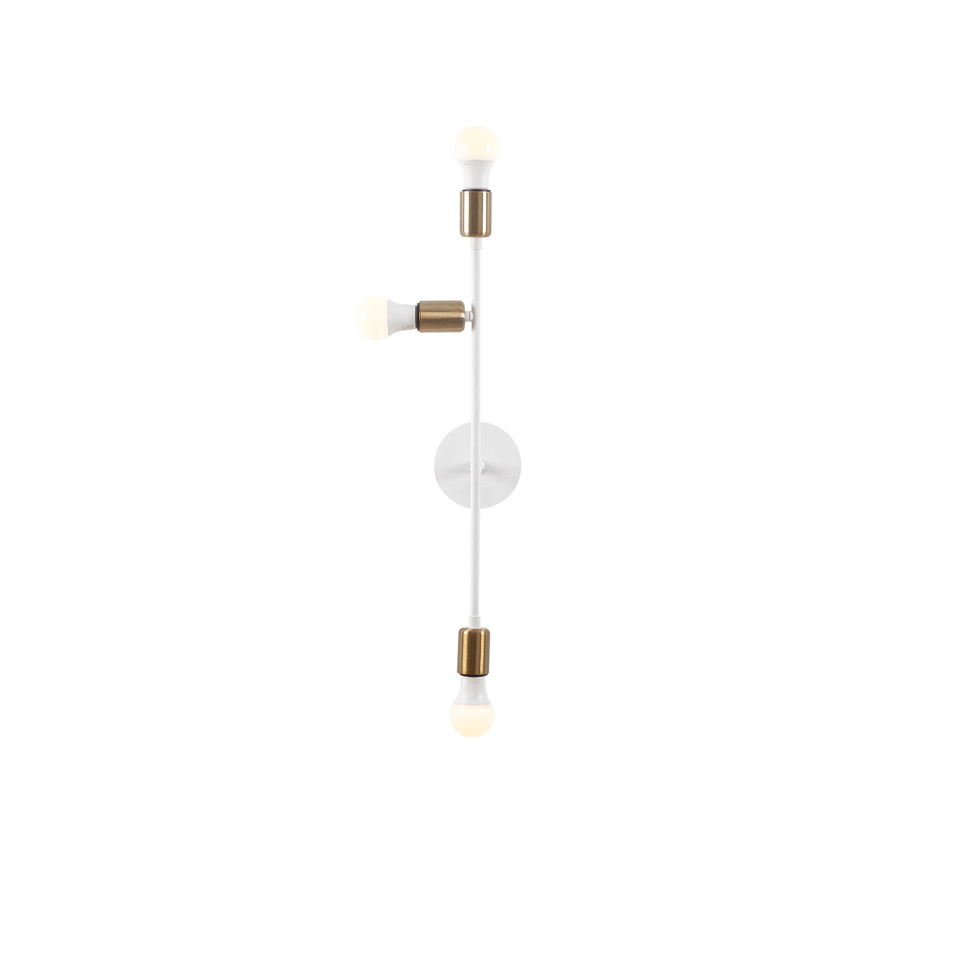 Aplique De Pared Extensión Izquierda, Metal , Blanco, 15x15x65, Casquillo 3 X E 27 Max 40 W_0