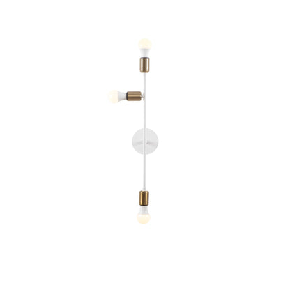 Aplique De Pared Extensión Izquierda, Metal , Blanco, 15x15x65, Casquillo 3 X E 27 Max 40 W_0