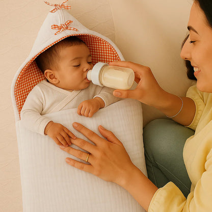 Nido De Bebé  En Algodón Bio Blanco