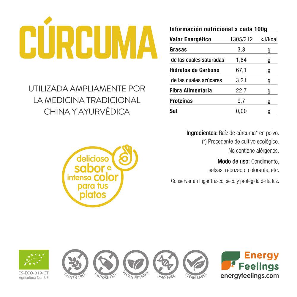 Curcuma en polvo ECO Energy Feelings 1 kg