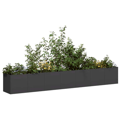 Jardinera De Acero Laminado En Frío Negro 280x40x40 Cm_1