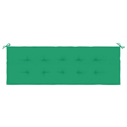 Vidaxl Cojín De Banco De Jardín Tela Oxford Verde 150x50x3 Cm_3