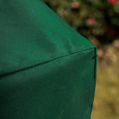 Outsunny Funda Balancín Jardín Con Cordones Ajustables 240x133x185 Cm Verde_3