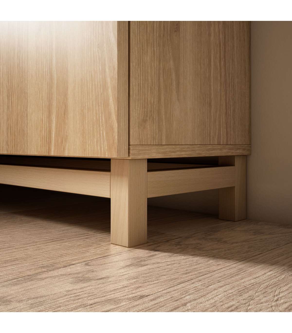 Zapatero 2 Puertas Modelo 513 Acabado Roble Oscuro, 90x90x27 (alto X Ancho X Fondo)_3